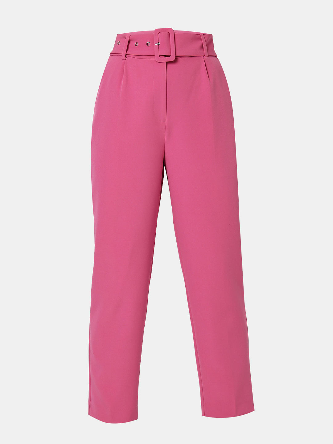 Buy Pink Trousers & Pants for Women by Enchanted Drapes Online | Ajio.com